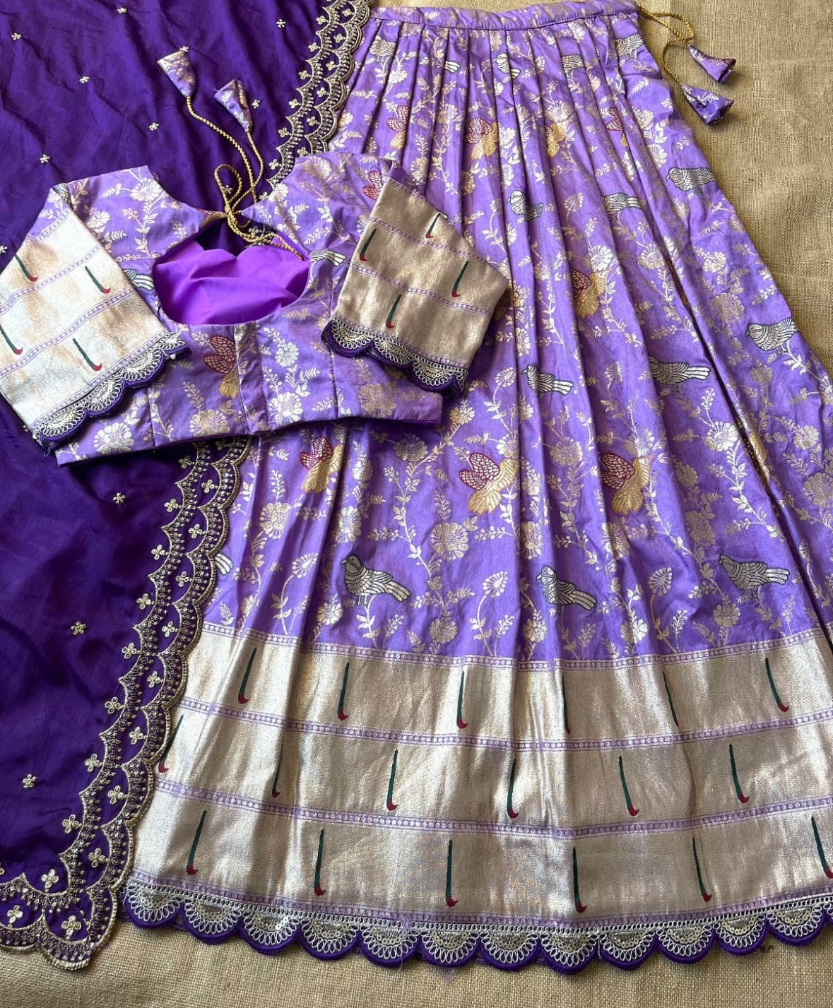 Paithani Lehenga Fully stitched