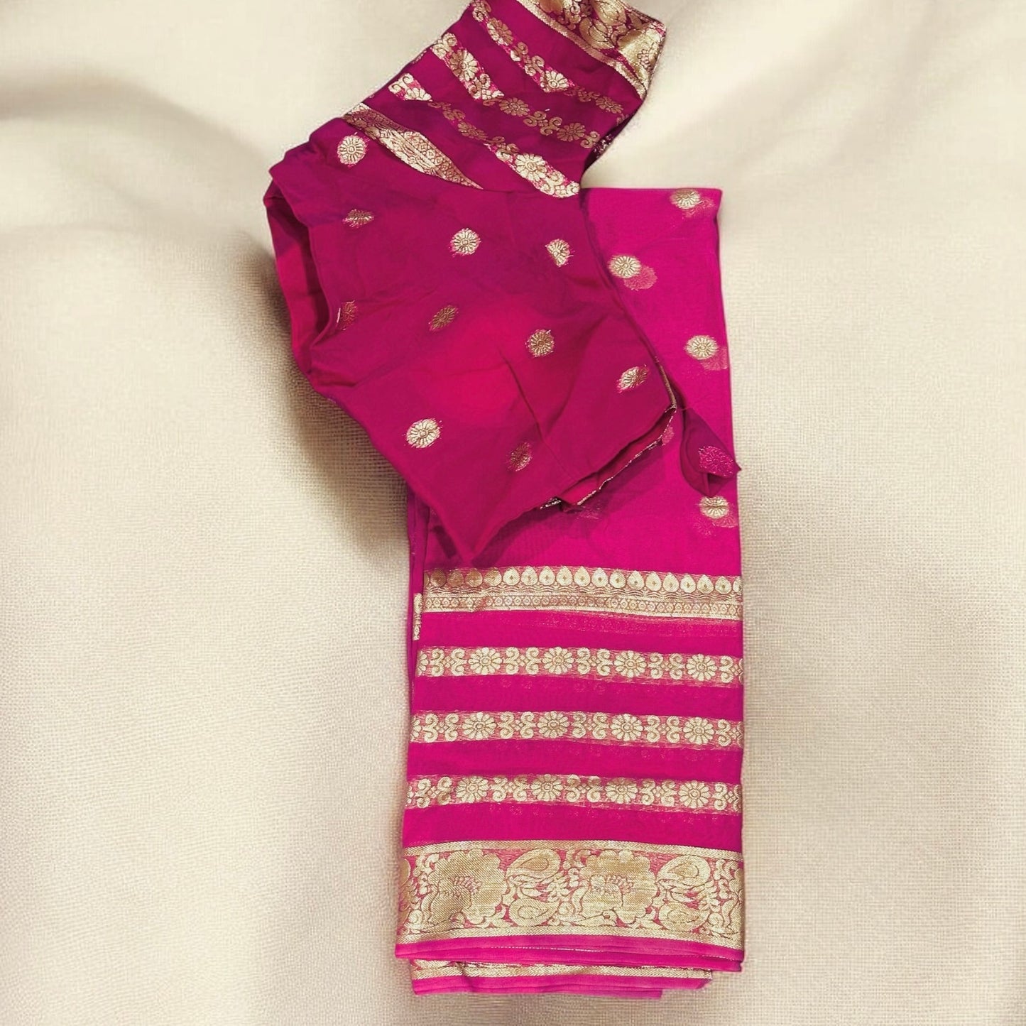 Viscose georgette saree