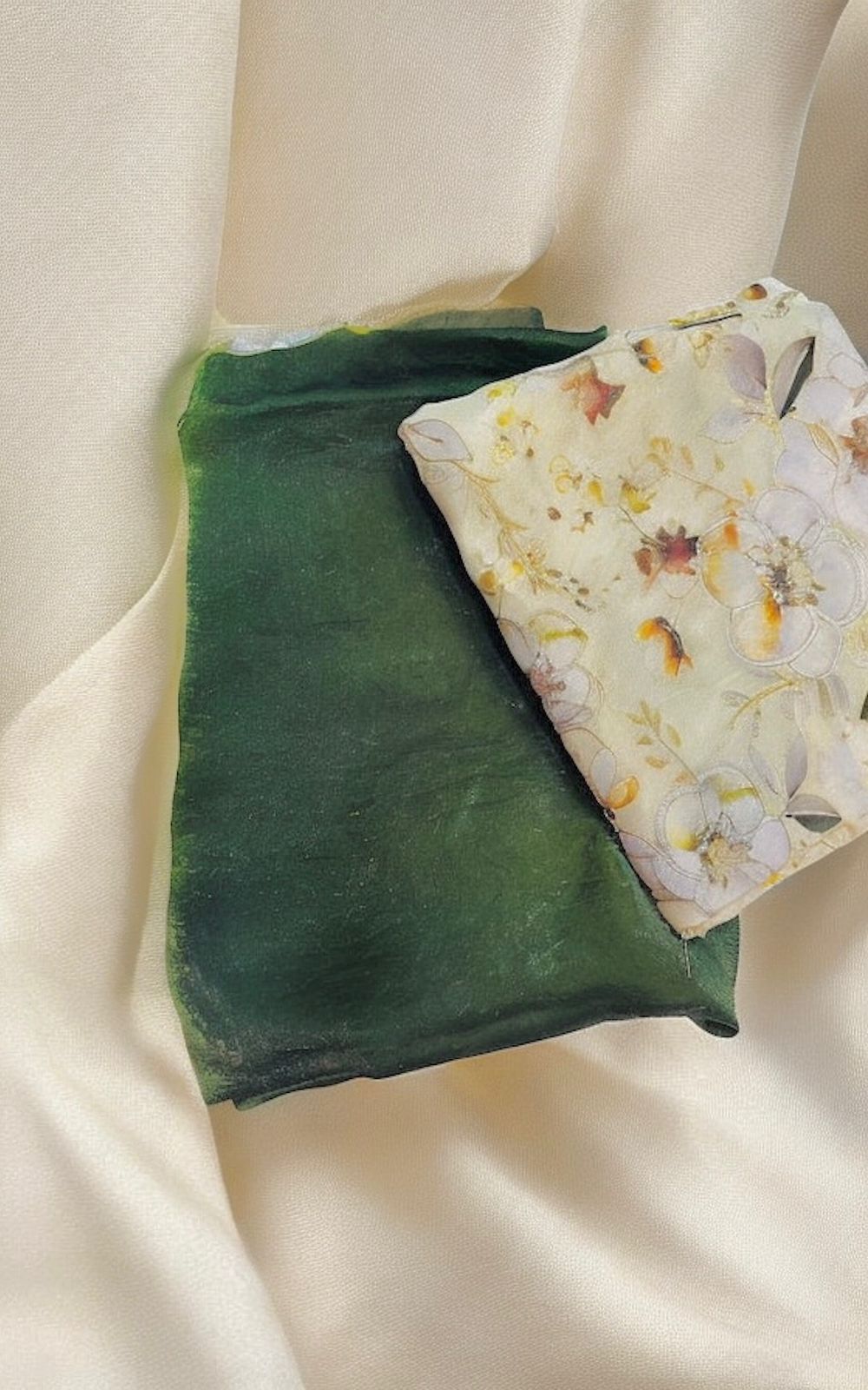 Green Space Silk Saree