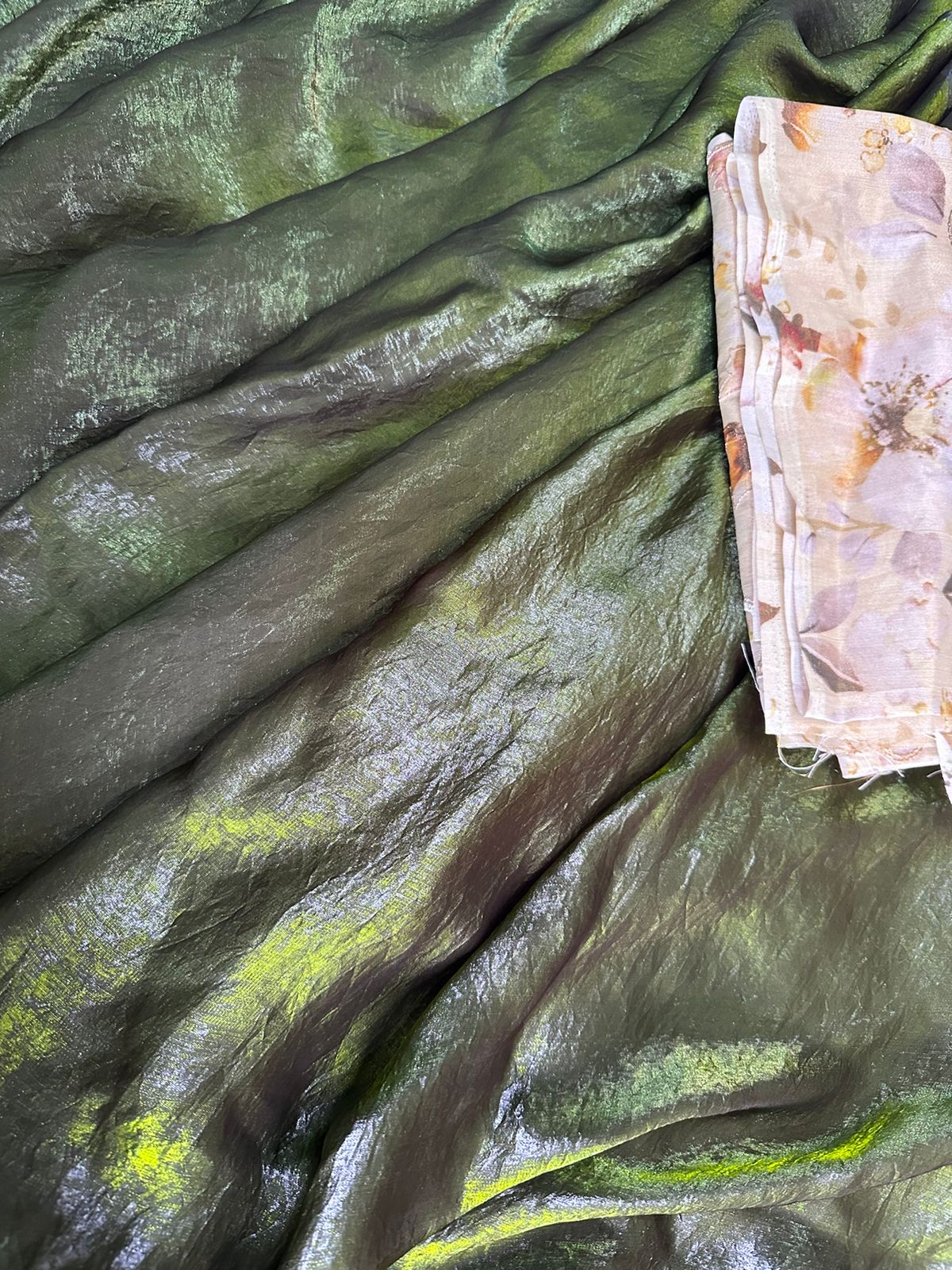 Green Space Silk Saree