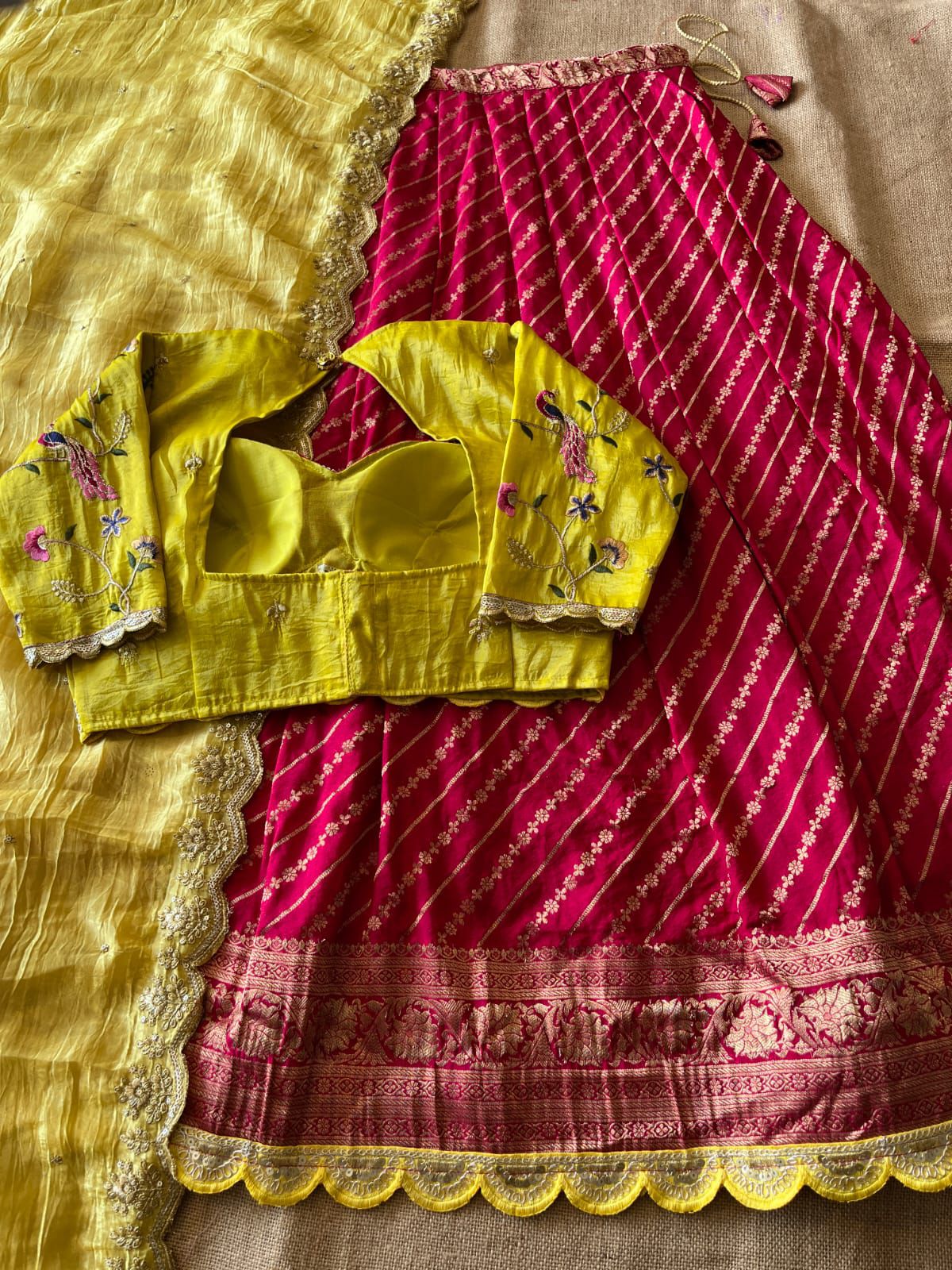Soft Khadi Lehenga