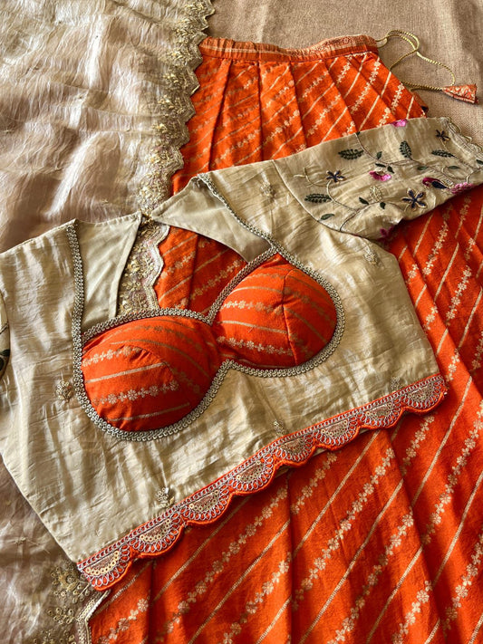 Soft Khadi Lehenga