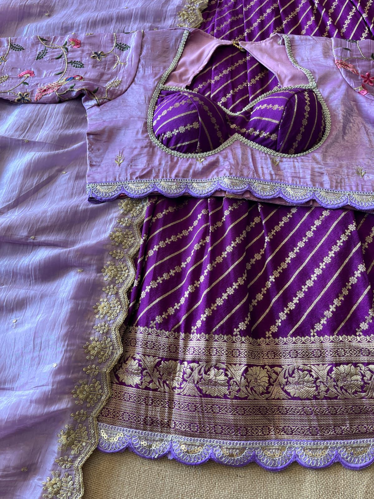 Soft Khadi Lehenga