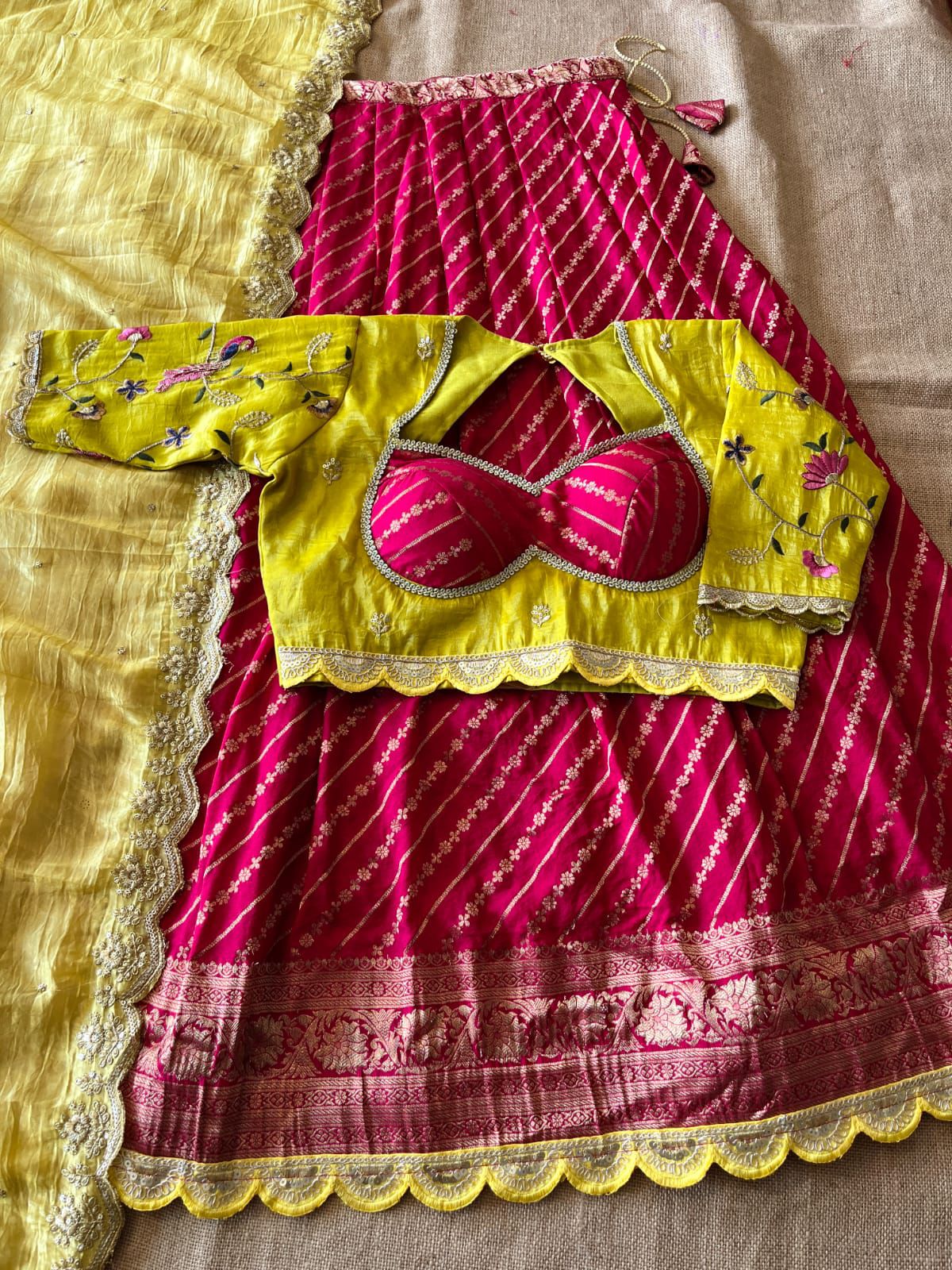 Soft Khadi Lehenga